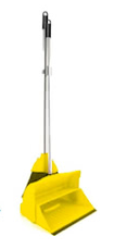 Совок ловушка со щеткой на длинных ручках, желтый, 09020-4, комплект