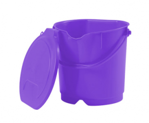Ведро пластиковое 9л фиолетовое