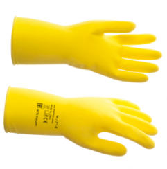 Перчатки резиновые HQ Profline XL желтые
