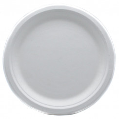 Тарелка d23см BIO белая (100% целлюлоза)