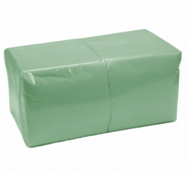Салфетки бумажные зеленые 33x33 двухслойные 200шт