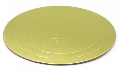 Картонная подложка круглая усиленная GDC Pasticciere d30 см золото