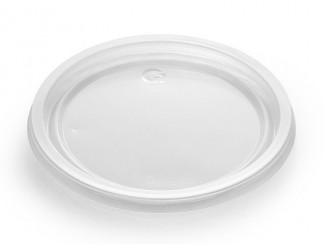 Крышка для контейнера пластиковая круглая d127,прозрачная Стиролпласт