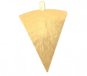 Картонная подложка треугольная с держателем 120x90 мм золото