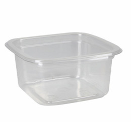 Контейнер пластиковый прямоугольный 93x93x48 мм, 200 мл прозрачный Стиролпласт