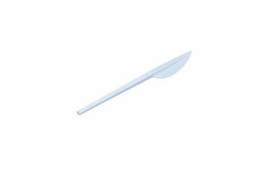 Нож одноразовый пластиковый белый 16,5 см