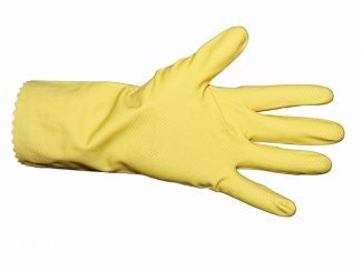 Перчатки резиновые Многоцелевые L желтые арт. 100760