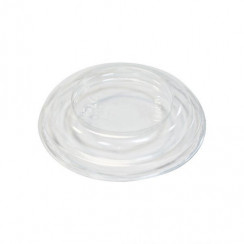 Крышка для контейнера пластиковая круглая d76 мм, 120 мл прозрачная Стиролпласт