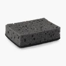 Губка для посуды Puro Prof Black крупнопористая 10шт/уп, 85*60*30