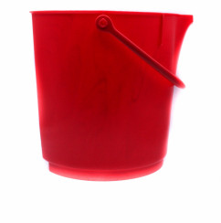 Ведро пластиковое 15л с мерной шкалой красное