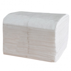 Салфетки бумажные для диспенсеров LIME 18х24 см 1 слойные белые 100 листов (артикул производителя 247100)