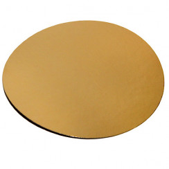 Картонная подложка круглая GDC Pasticciere d28 см золото