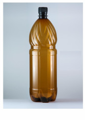Бутылка ПЭТ 1,5л с УЗКИМ горлом кругл. коричневая. ГАЗ (60шт/уп)
