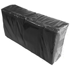 Салфетки бумажные черные 33х33 двуслойные 1/8 сложение 200 шт