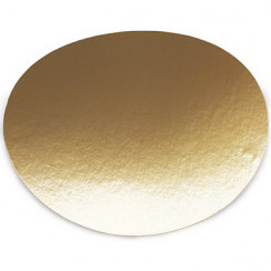 Картонная подложка круглая GDC Pasticciere d26 см золото