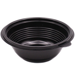 Контейнер пластиковый круглый d144 мм, 350 мл черный